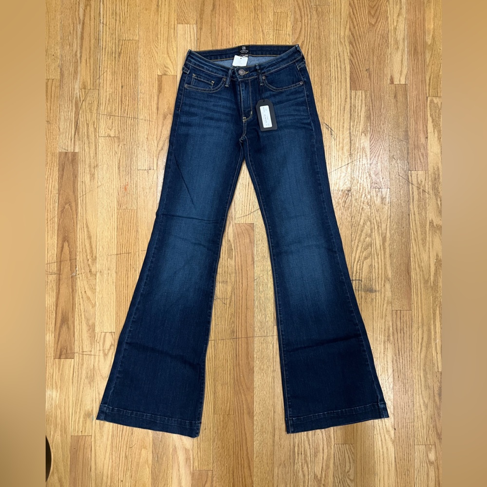 JustBlack Dark Denim Clean Wide Leg Jean